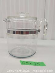 MaxSold Auction: MCM Pyrex Stainless Steel & Clear Glass Teapot / Coffee Pot Set of 2 - Toronto (Ontario, Canada) SELLER MANAGED Downsizing Online Auction - Dupont Street (STORAGE)