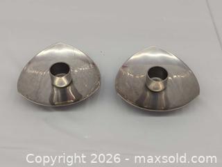 MaxSold Auction: MCM Stelton Stainless Steel Candle Holders, Set of 2 - Toronto (Ontario, Canada) SELLER MANAGED Downsizing Online Auction - Dupont Street (STORAGE)