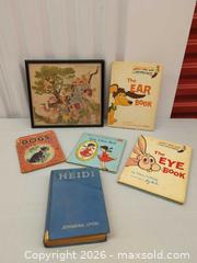 MaxSold Auction: Mixed Lot: Vintage Children's Illustrated Books with Framed Print - Toronto (Ontario, Canada) SELLER MANAGED Downsizing Online Auction - Dupont Street (STORAGE)