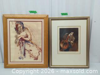 MaxSold Auction: Pair of Signed Framed Paper Prints, Two Sizes - Toronto (Ontario, Canada) SELLER MANAGED Downsizing Online Auction - Dupont Street (STORAGE)