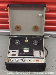 MaxSold Auction: Sony TC-105 Reel-to-Reel Tape Recorder / Tapecorder - Toronto (Ontario, Canada) SELLER MANAGED Downsizing Online Auction - Dupont Street (STORAGE)