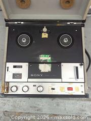 MaxSold Auction: Sony TC-105 Reel-to-Reel Tape Recorder / Tapecorder - Toronto (Ontario, Canada) SELLER MANAGED Downsizing Online Auction - Dupont Street (STORAGE)