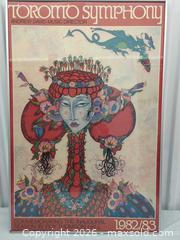 MaxSold Auction: Toller Cranston, Toronto Symphony 1982/83 Concert Poster - Toronto (Ontario, Canada) SELLER MANAGED Downsizing Online Auction - Dupont Street (STORAGE)