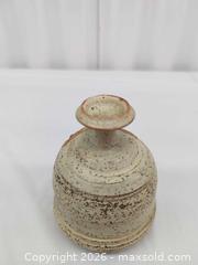 MaxSold Auction: Two Small Ceramic Bud Vases, Speckled Tan/Brown Rustic Glaze, Signed - Toronto (Ontario, Canada) SELLER MANAGED Downsizing Online Auction - Dupont Street (STORAGE)