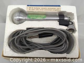 MaxSold Auction: Vintage GM 60 Dynamic Microphone with Stand, Cables & Adapters - Toronto (Ontario, Canada) SELLER MANAGED Downsizing Online Auction - Dupont Street (STORAGE)