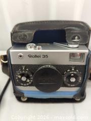MaxSold Auction: Vintage Rollei 35 Compact 35mm Rangefinder Camera & accessories  - Toronto (Ontario, Canada) SELLER MANAGED Downsizing Online Auction - Dupont Street (STORAGE)