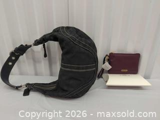 MaxSold Auction: Y2K Coach canvas shoulder bag and wristlet  - Toronto (Ontario, Canada) SELLER MANAGED Downsizing Online Auction - Dupont Street (STORAGE)