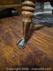 MaxSold Auction: Adjustable Antique Piano/Vanity Stool — Wood with Brass Casters - Quinte West (Ontario, Canada) SELLER MANAGED Reseller Online Auction -  Fairground Road