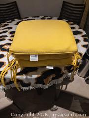 MaxSold Auction: Sunbrella Yellow Chair Cushions, Set of 4 - Quinte West (Ontario, Canada) SELLER MANAGED Reseller Online Auction -  Fairground Road