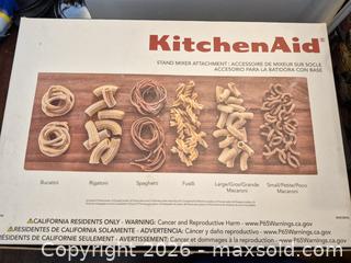MaxSold Auction: KitchenAid Pasta Gourmet Pasta Press New in Box - Toronto (Ontario, Canada) PARTNER MANAGED Downsizing Online Auction - McAdam Avenue