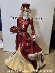 MaxSold Auction: Royal Doulton Pretty Ladies HN 5223 Christmas Celebration 2008 (Canadian Excl, Boxed) New with box - Toronto (Ontario, Canada) SELLER MANAGED Downsizing Online Auction - McAdam Avenue