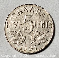 MaxSold Auction: 1931 CANADIAN NICKEL COIN - Kingston (Ontario, Canada) SELLER MANAGED Downsizing Online Auction - Rosemund Crescent