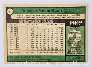 MaxSold Auction: 1979 NOLAN RYAN OPC BASEBALL CARD - Kingston (Ontario, Canada) SELLER MANAGED Downsizing Online Auction - Rosemund Crescent