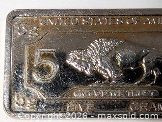 MaxSold Auction: 5 GRAMS OF .999 FINE GOLD CLAD SMALL BAR - Kingston (Ontario, Canada) SELLER MANAGED Downsizing Online Auction - Rosemund Crescent