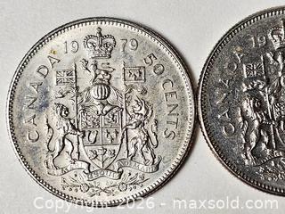 MaxSold Auction: CANADIAN FIFTY CENT COIN LOT OF 2 - Kingston (Ontario, Canada) SELLER MANAGED Downsizing Online Auction - Rosemund Crescent