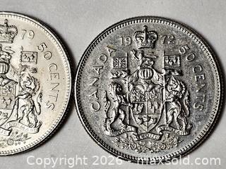MaxSold Auction: CANADIAN FIFTY CENT COIN LOT OF 2 - Kingston (Ontario, Canada) SELLER MANAGED Downsizing Online Auction - Rosemund Crescent