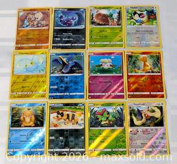 MaxSold Auction: POKEMON CARD LOT OF 12 FOIL CARDS - Kingston (Ontario, Canada) SELLER MANAGED Downsizing Online Auction - Rosemund Crescent