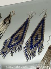 MaxSold Auction: 3 sets of handmade seed bead fringe earrings - Menlo Park (California, USA) SELLER MANAGED Downsizing Online Auction - Henderson Place