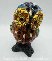 MaxSold Auction: Decorative mosaic earthenware owl figurine - Menlo Park (California, USA) SELLER MANAGED Downsizing Online Auction - Henderson Place
