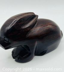 MaxSold Auction: Vintage Ironwood Iron Wood Rabbit Carving Bunny Hare Easter Spring - Menlo Park (California, USA) SELLER MANAGED Downsizing Online Auction - Henderson Place