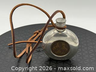 MaxSold Auction: Vintage single tree flask with horses made in England  - Menlo Park (California, USA) SELLER MANAGED Downsizing Online Auction - Henderson Place
