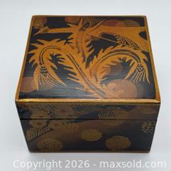 MaxSold Auction: Vintage Small Chinese Trinket Wooden Box - Menlo Park (California, USA) SELLER MANAGED Downsizing Online Auction - Henderson Place