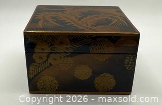 MaxSold Auction: Vintage Small Chinese Trinket Wooden Box - Menlo Park (California, USA) SELLER MANAGED Downsizing Online Auction - Henderson Place