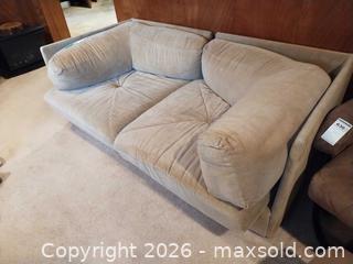 MaxSold Auction: Beige/Tan Microfiber 2-Seat Sofa D - Toronto (Ontario, Canada) Estate Sale Online Auction - Larkfield Drive