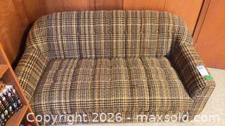 MaxSold Auction: Mid-Century Fabric Loveseat, 2-Seat, Multicolored Tweed C - Toronto (Ontario, Canada) Estate Sale Online Auction - Larkfield Drive