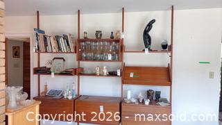 MaxSold Auction: Mid-Century Modern Teak Wall-Mounted Modular Shelving System C - Toronto (Ontario, Canada) Estate Sale Online Auction - Larkfield Drive