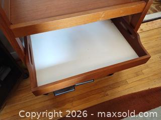 MaxSold Auction: Teak Mid-Century Modern Bar Cart with Wheels and Shelves B - Toronto (Ontario, Canada) Estate Sale Online Auction - Larkfield Drive