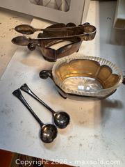 MaxSold Auction: Vintage 800 Silver Including Condiment Cellars with Sugar Tongs & Spoons B - Toronto (Ontario, Canada) Estate Sale Online Auction - Larkfield Drive