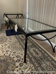 MaxSold Auction: Contemporary Black Metal & Glass Coffee Table with 2 End Tables - Belleville (Ontario, Canada) SELLER MANAGED Moving Online Auction - Covington Crescent