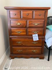 MaxSold Auction: High Boy 9 Drawer Wooden Dresser - Belleville (Ontario, Canada) SELLER MANAGED Moving Online Auction - Covington Crescent