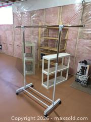 MaxSold Auction: Lot of Shelving Units, Clothing Rack & Bookshelf - Mixed Materials - Belleville (Ontario, Canada) SELLER MANAGED Moving Online Auction - Covington Crescent