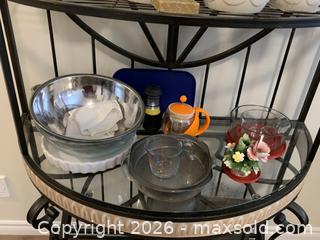 MaxSold Auction: Metal Baker's Rack with Ceramic Canister Set & Kitchen Lot - Belleville (Ontario, Canada) SELLER MANAGED Moving Online Auction - Covington Crescent