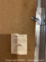 MaxSold Auction: Mid-Century Red Folding Card/Game Table with Chrome Trim - Belleville (Ontario, Canada) SELLER MANAGED Moving Online Auction - Covington Crescent