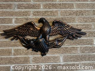 MaxSold Auction: Antique Bronze Resin Eagle Wall Plaque (Medium) - North Franklin Township (Pennsylvania, USA) PARTNER MANAGED Estate Sale Online Auction - Hazelwood Drive