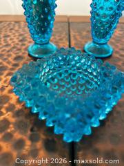 MaxSold Auction: Blue Aqua Hobnail Glass Salt & Pepper Shakers with Matching Ashtray - North Franklin Township (Pennsylvania, USA) PARTNER MANAGED Estate Sale Online Auction - Hazelwood Drive