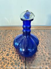 MaxSold Auction: Cobalt Blue Glass Decanter with Stopper, 6–12 in - North Franklin Township (Pennsylvania, USA) PARTNER MANAGED Estate Sale Online Auction - Hazelwood Drive