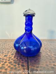 MaxSold Auction: Cobalt Blue Glass Decanter with Stopper, 6–12 in - North Franklin Township (Pennsylvania, USA) PARTNER MANAGED Estate Sale Online Auction - Hazelwood Drive
