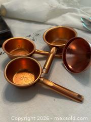 MaxSold Auction: Copper-Plated Measuring Cups & Funnel, Rustic Farmhouse Set - North Franklin Township (Pennsylvania, USA) PARTNER MANAGED Estate Sale Online Auction - Hazelwood Drive