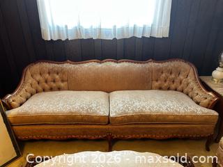 MaxSold Auction: Deutsch Bros. Vintage French Provincial Chesterfield Sofa & Armchair - North Franklin Township (Pennsylvania, USA) PARTNER MANAGED Estate Sale Online Auction - Hazelwood Drive