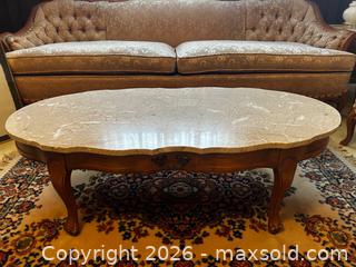 MaxSold Auction: French Provincial Two-Piece Marble Top Coffee & End Table Set - North Franklin Township (Pennsylvania, USA) PARTNER MANAGED Estate Sale Online Auction - Hazelwood Drive