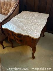 MaxSold Auction: French Provincial Two-Piece Marble Top Coffee & End Table Set - North Franklin Township (Pennsylvania, USA) PARTNER MANAGED Estate Sale Online Auction - Hazelwood Drive