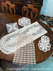 MaxSold Auction: Handmade Cotton Crochet Doily & Table Runner Set, Assorted Sizes - North Franklin Township (Pennsylvania, USA) PARTNER MANAGED Estate Sale Online Auction - Hazelwood Drive