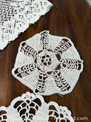 MaxSold Auction: Handmade Cotton Crochet Doily & Table Runner Set, Assorted Sizes - North Franklin Township (Pennsylvania, USA) PARTNER MANAGED Estate Sale Online Auction - Hazelwood Drive