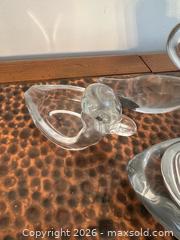 MaxSold Auction: Lot of 4-6 Clear Glass Swan / Abstract Paperweights - North Franklin Township (Pennsylvania, USA) PARTNER MANAGED Estate Sale Online Auction - Hazelwood Drive