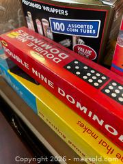 MaxSold Auction: Lot of Board Games, Rummikub Tournament Set, Dominoes, Coin Bank - North Franklin Township (Pennsylvania, USA) PARTNER MANAGED Estate Sale Online Auction - Hazelwood Drive