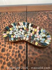 MaxSold Auction: Multicolor Mosaic Trinket Dish with Gold-Tone Metal Tray - North Franklin Township (Pennsylvania, USA) PARTNER MANAGED Estate Sale Online Auction - Hazelwood Drive